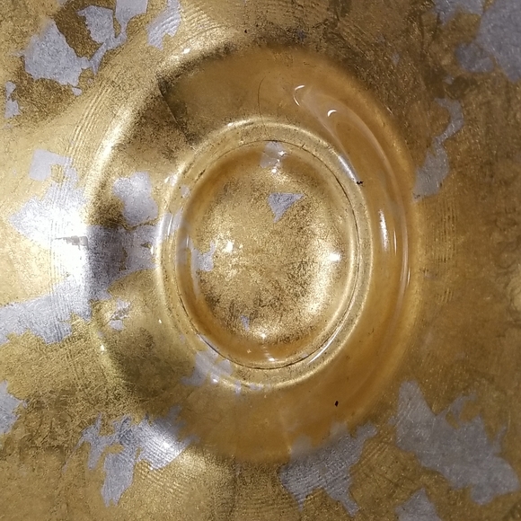 Oversized Handmade Artisan Gold Decorative Bowl - Picture 5 of 10